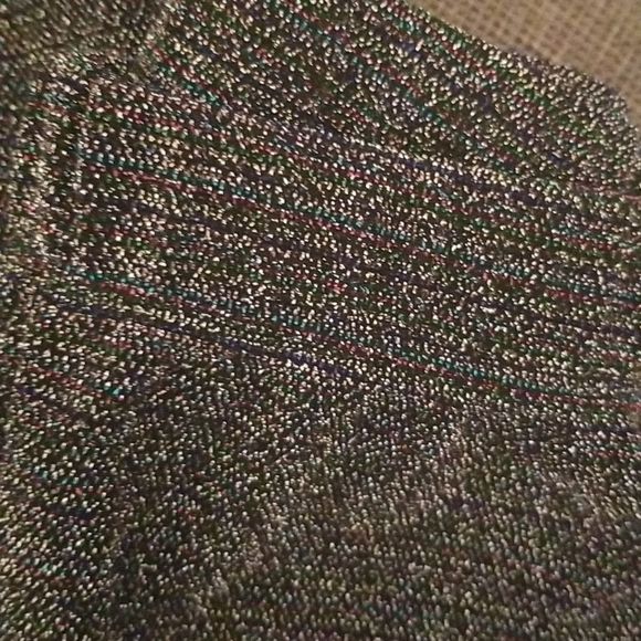 Rokoko Wide Leg Metallic Black Multicolored High Waist Pants Sz. Small - Picture 14 of 14